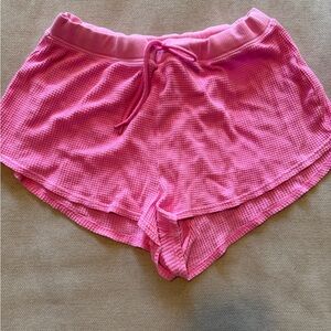 Offline by Aerie Pink Waffle Knit Lounge Shorts